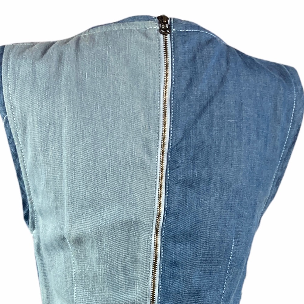 Holding Horses Denim Color Block Dress size 2 🖤 - Picture 2 of 10
